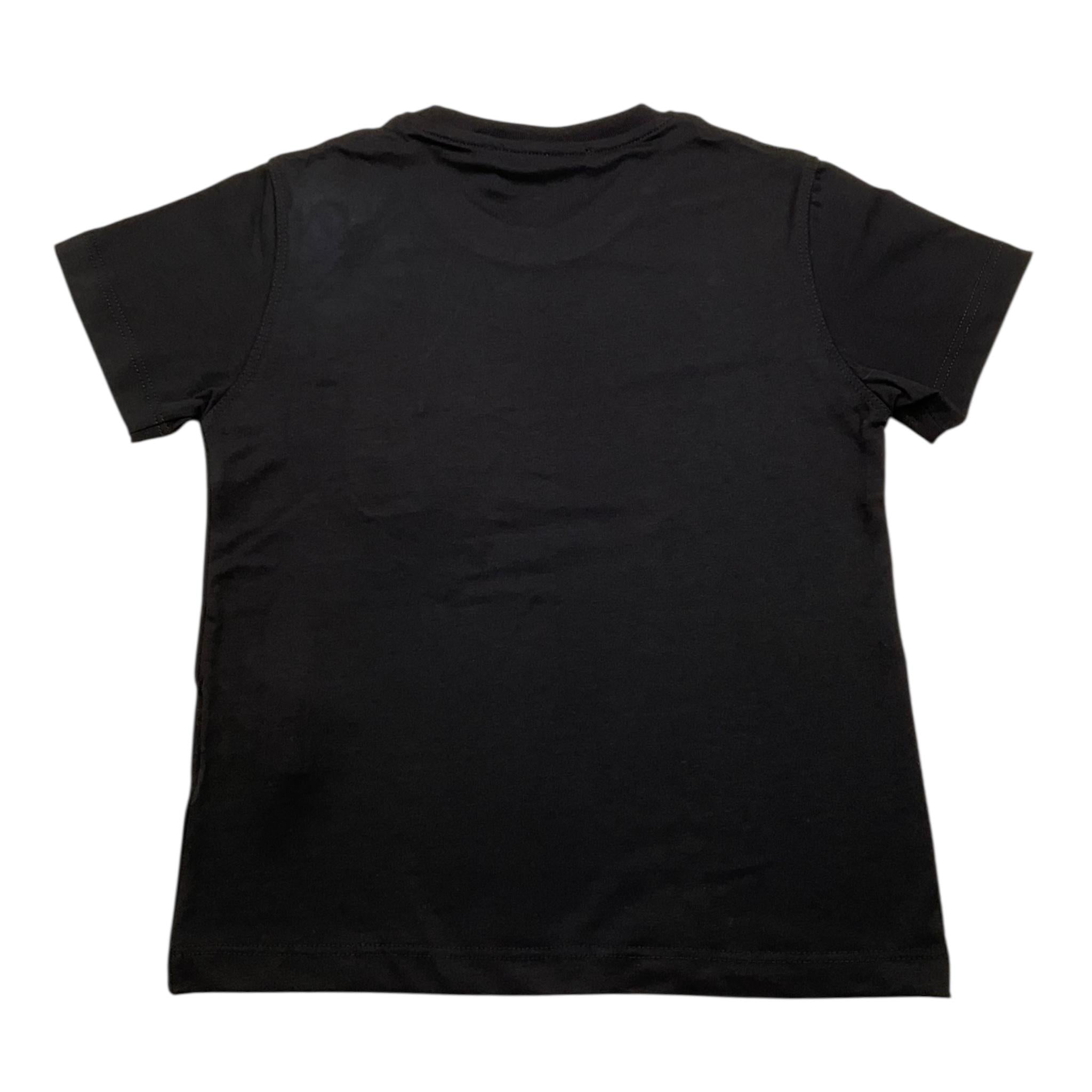 I'M BRIAN t-shirt girocllo tinta unita con stampa Nero per Bambino TS3143J NERO I'M BRIAN 