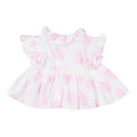 Monnalisa Camicia Mezza Manica Tina Unita per Neonata 31A301 BIANCO MONNALISA 