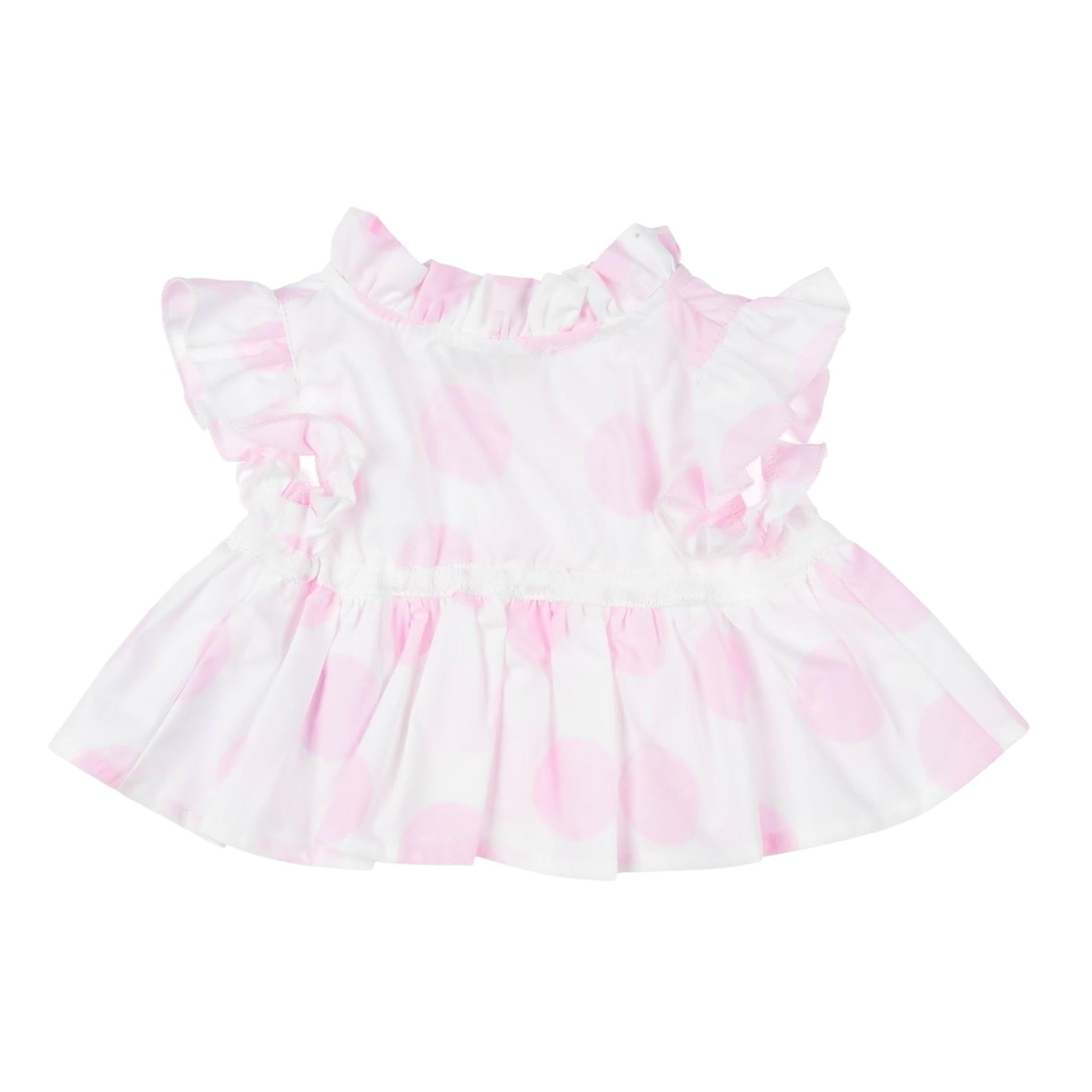 Monnalisa Camicia Mezza Manica Tina Unita per Neonata 31A301 BIANCO MONNALISA 