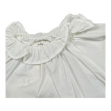 Teddy E Minou Camicia Mezza Manica Tinta Unita per Neonata E25CI008C6039X BIANCO TEDDY E MINOU 