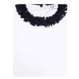 Il Gufo T-Shirt Tinta Unita con Girocollo In Contrasto per Bambina P25TS240MF032 BIANCO IL GUFO 