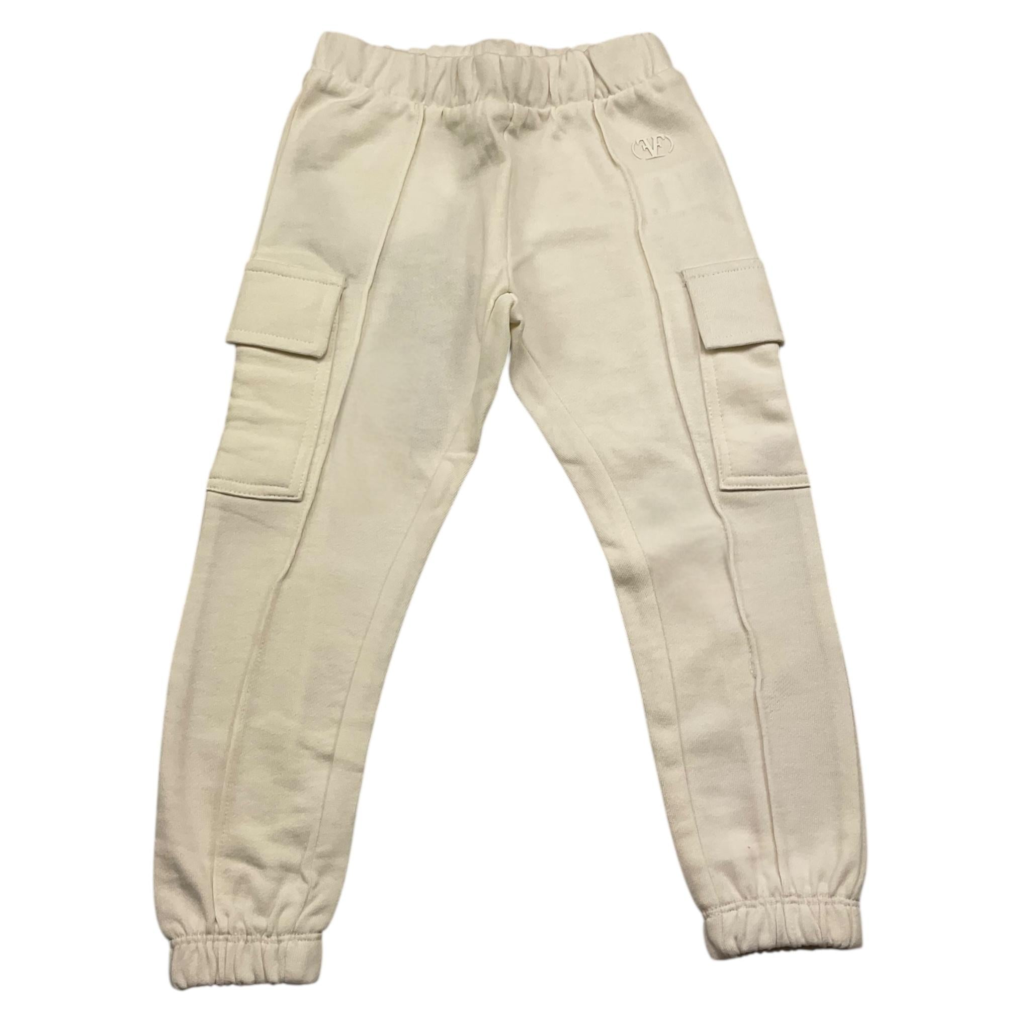 FUN & FUN pantalone tuta tinta unita con logo Bianco per Neonata FJPT000009N BIANCO FUN & FUN 