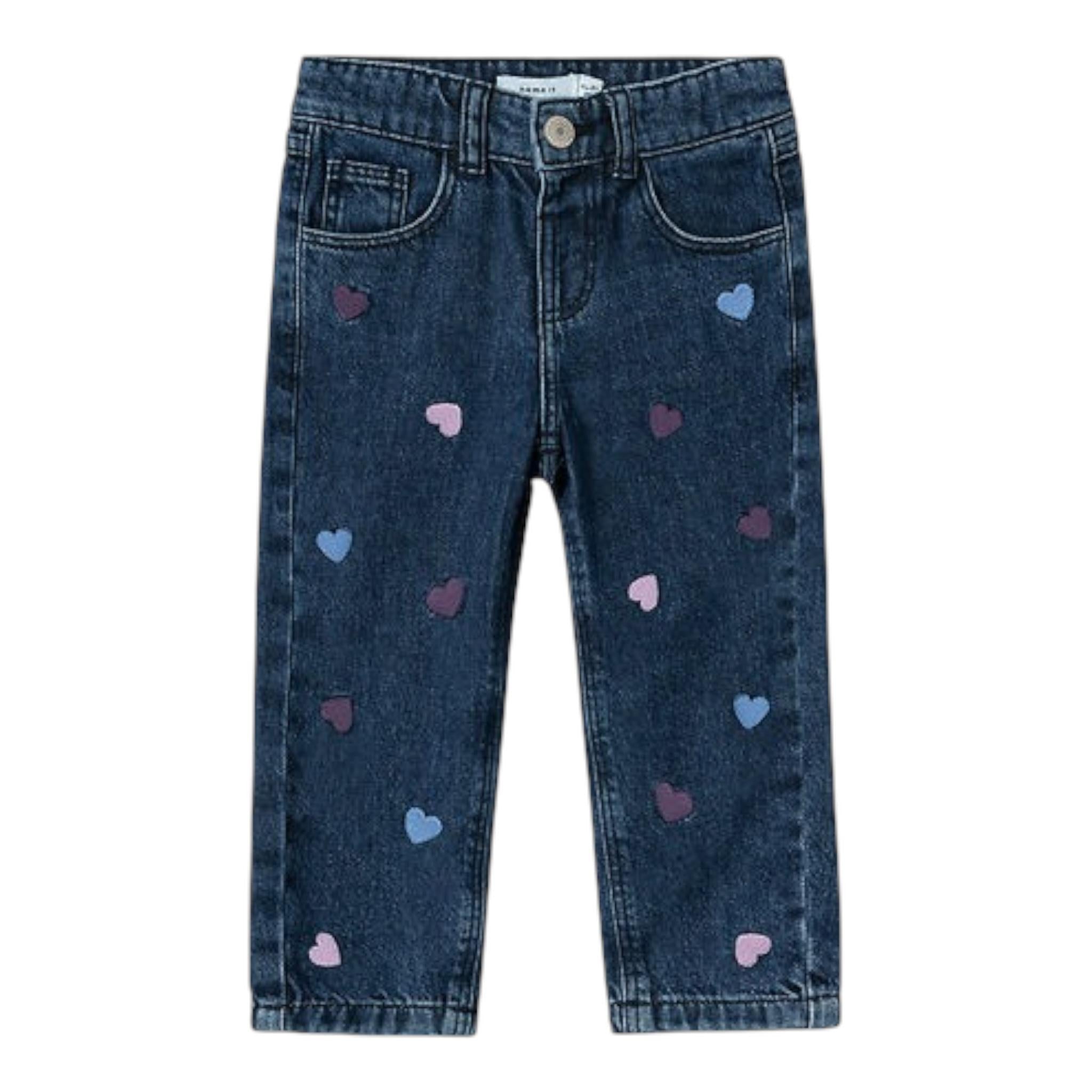 NAME IT jeans tinta unita con girovita regolabile Blu per Bambina 13232570J BLU NAME IT 