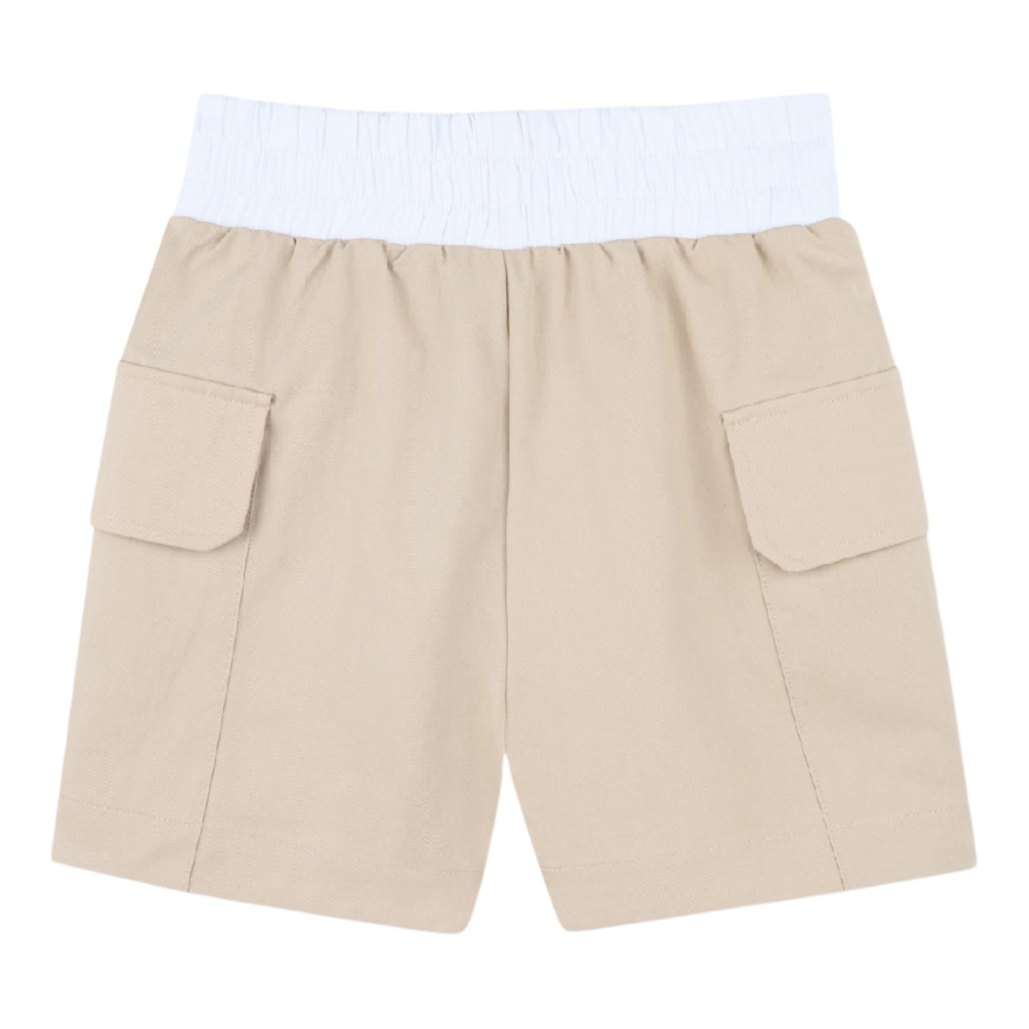 Dkny Short Tinta Unita con Tasche per Bambina D62268 BEIGE DKNY 