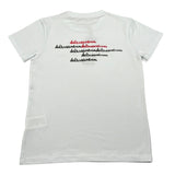 Daniele Alessandrini T-Shirt Girocollo Tinta Unita con Stampa per Bambino 1236M00158 BIANCO DANIELE ALESSANDRINI 