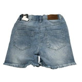 Sarabanda Short Tinta Unita con Girovita Regolabile per Bambina 08318 AZZURRO SARABANDA 