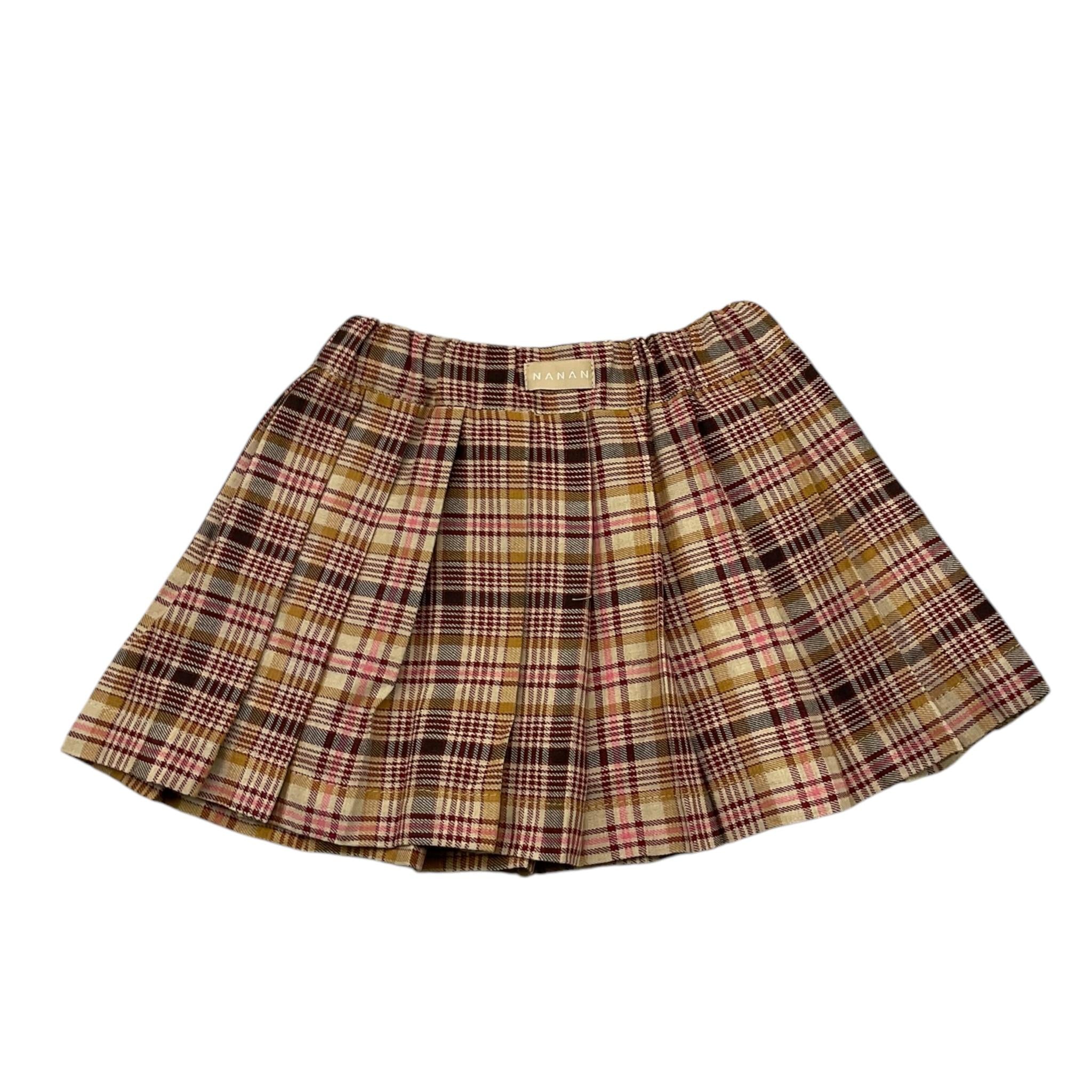 NANAN gonna stampa fantasia Beige per Bambina I24546 BEIGE NANAN 