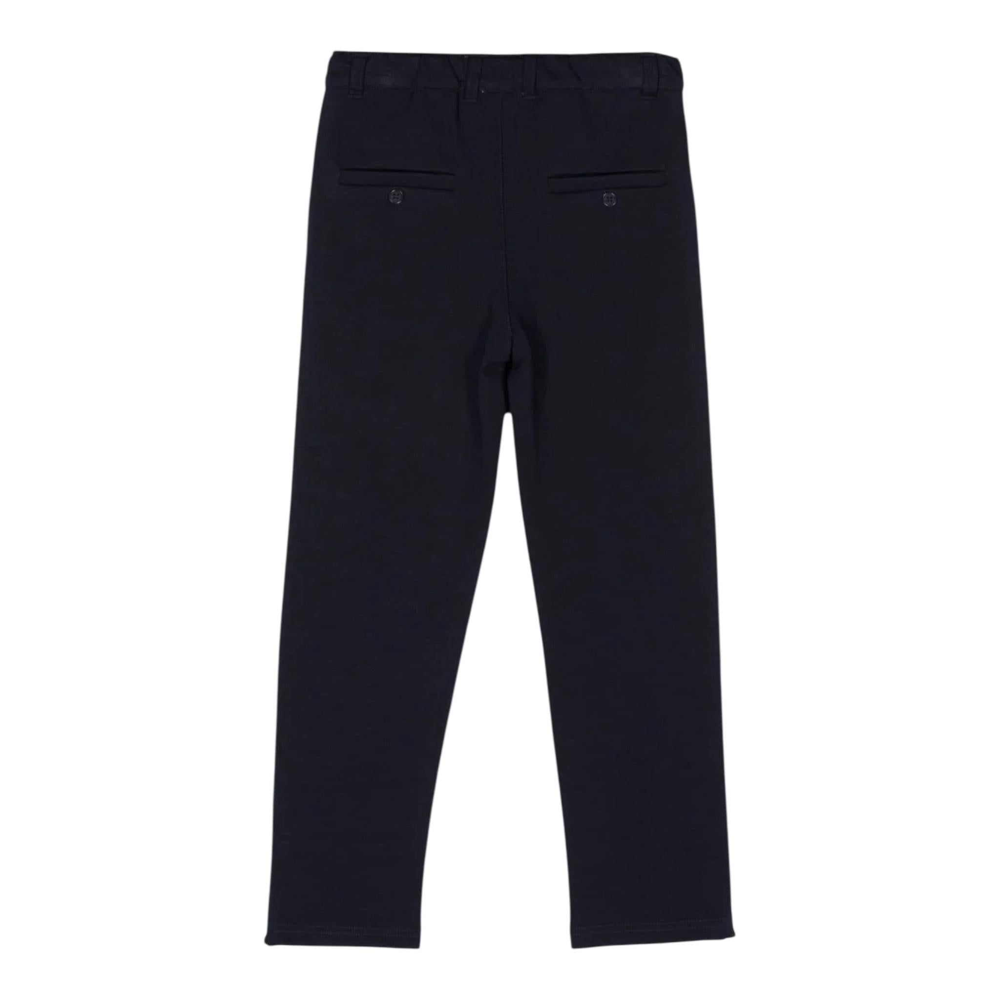 TRUSSARDI pantalone tinta unita con girovita regolabile Blu per Neonato TIA24131PA BLU TRUSSARDI 