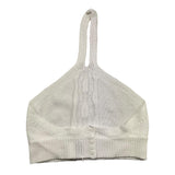 Ermanno Scervino Top In Maglia Tinta Unita Bianco Per Bambina