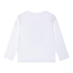 GUESS shirt girocollo tinta unita con stampa in contrasto  Bianco per Neonata A4YI01K6YWA BIANCO GUESS 