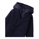 SARABANDA cappotto tinta unita con zip e cappuccio Blu per Neonato 0A284N BLU SARABANDA 