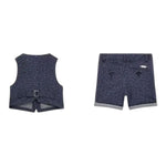 Guess Completo 2 Pezzi Gilet-Bermuda Tinta Unita per Bambino I4RG24KC3H0J BLU GUESS 