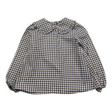 LITTLE BEAR camicia tinta unita con fantasia a quadrettini Bianco per Bambina 72225 BIANCO LITTLE BEAR 