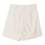 Fay Short Tinta Unita con Tasche Americane per Bambina FW6A49 PANNA FAY 