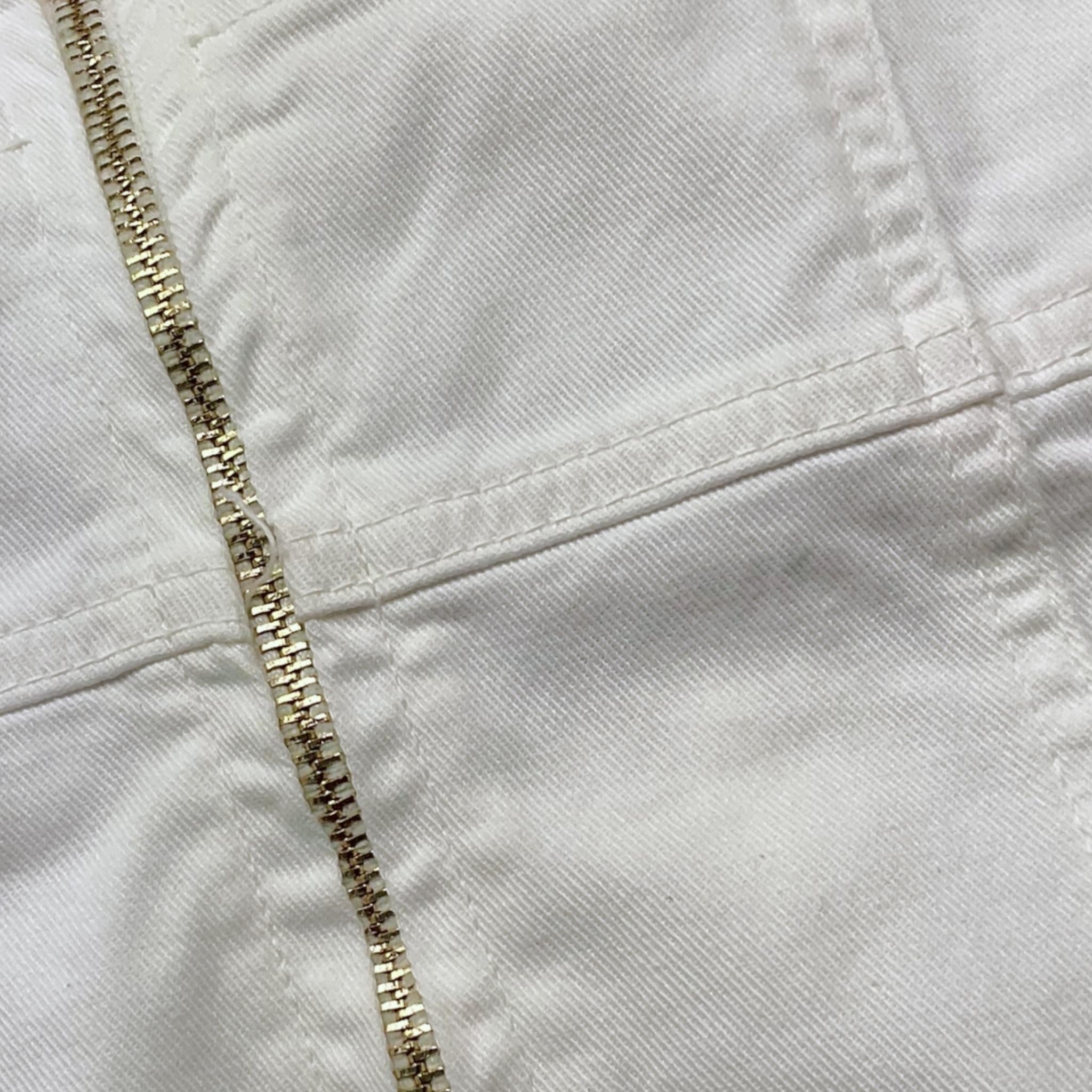 Lu Lu By Miss Grant Top Tinta Unita con Zip per Bambina LL3390 BIANCO LU LU BY MISS GRANT 