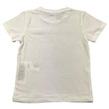 M+E‘ Einfarbiges T-Shirt mit Knöpfen Weiß für Neugeborene