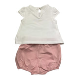 Mayoral Completo 2 Pezzi Canotta-Culotte per Neonata 1663 BIANCO/ROSA MAYORAL 