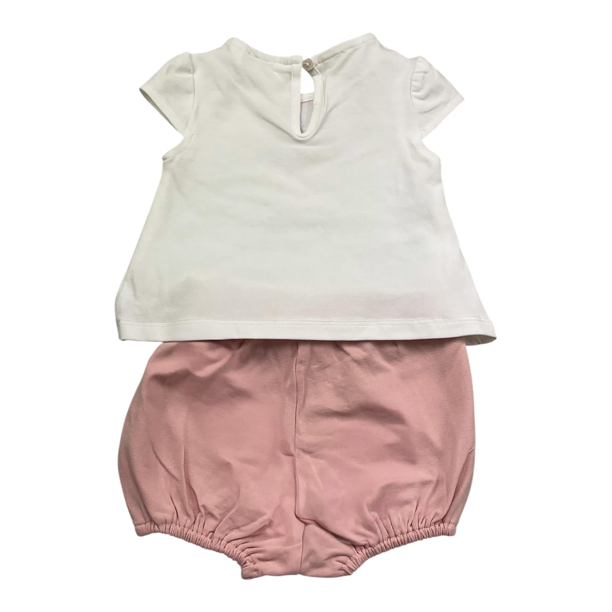 Mayoral Completo 2 Pezzi Canotta-Culotte per Neonata 1663 BIANCO/ROSA MAYORAL 