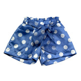 Miss Grant Short Tinta Unita con Pois per Neonata MG1293X AZZURRO POLVERE MISS GRANT 