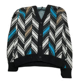 DANIELE ALESSANDRINI cardigan tinta unita con fantasia astratta Nero per Bambino 1231W1460 NERO DANIELE ALESSANDRINI 