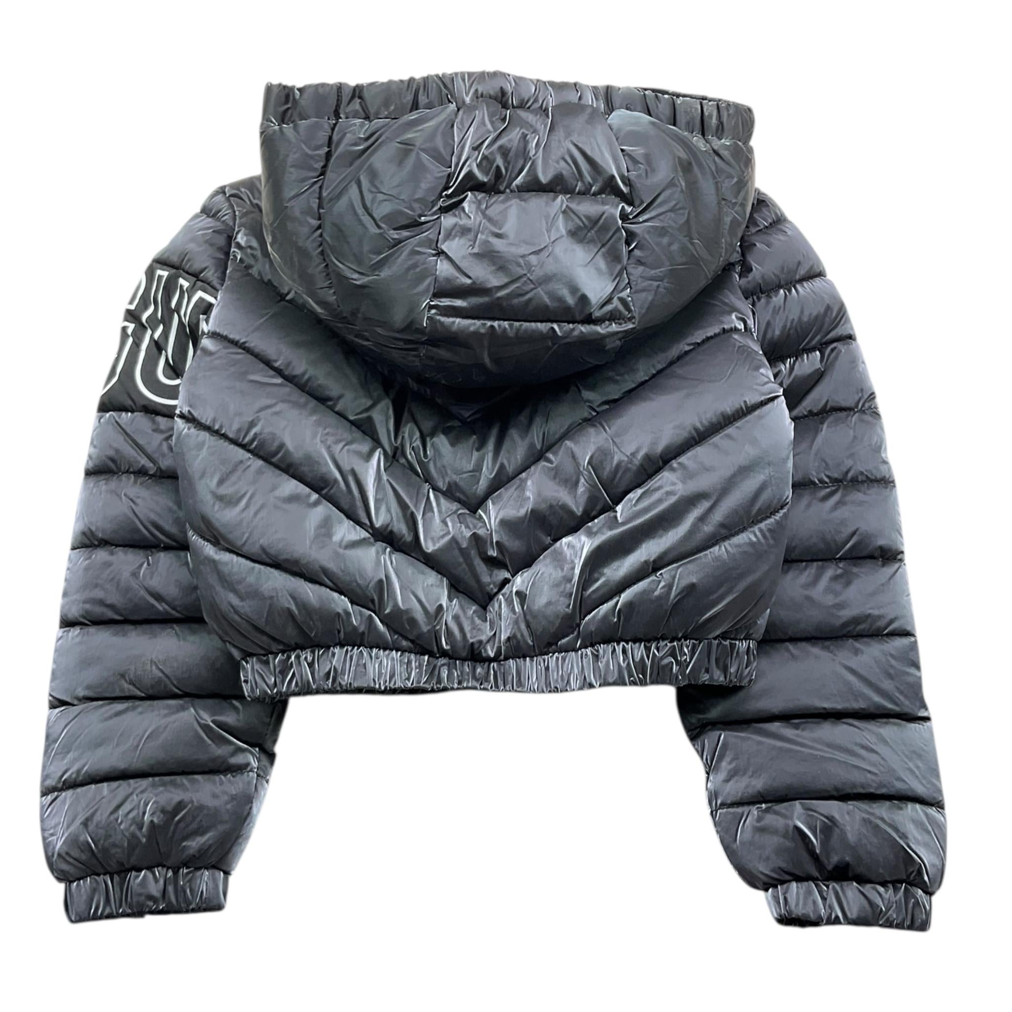 REFRIGUE giubbino tinta unita con zip e cappuccio Nero per Bambina 2841O00006 NERO REFRIGUE 