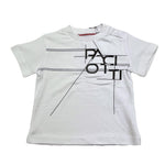 Cesare Paciotti T-Shirt Girocollo Tinta Unita con Stampa per Neonato TSP5165B BIANCO CESARE PACIOTTI 
