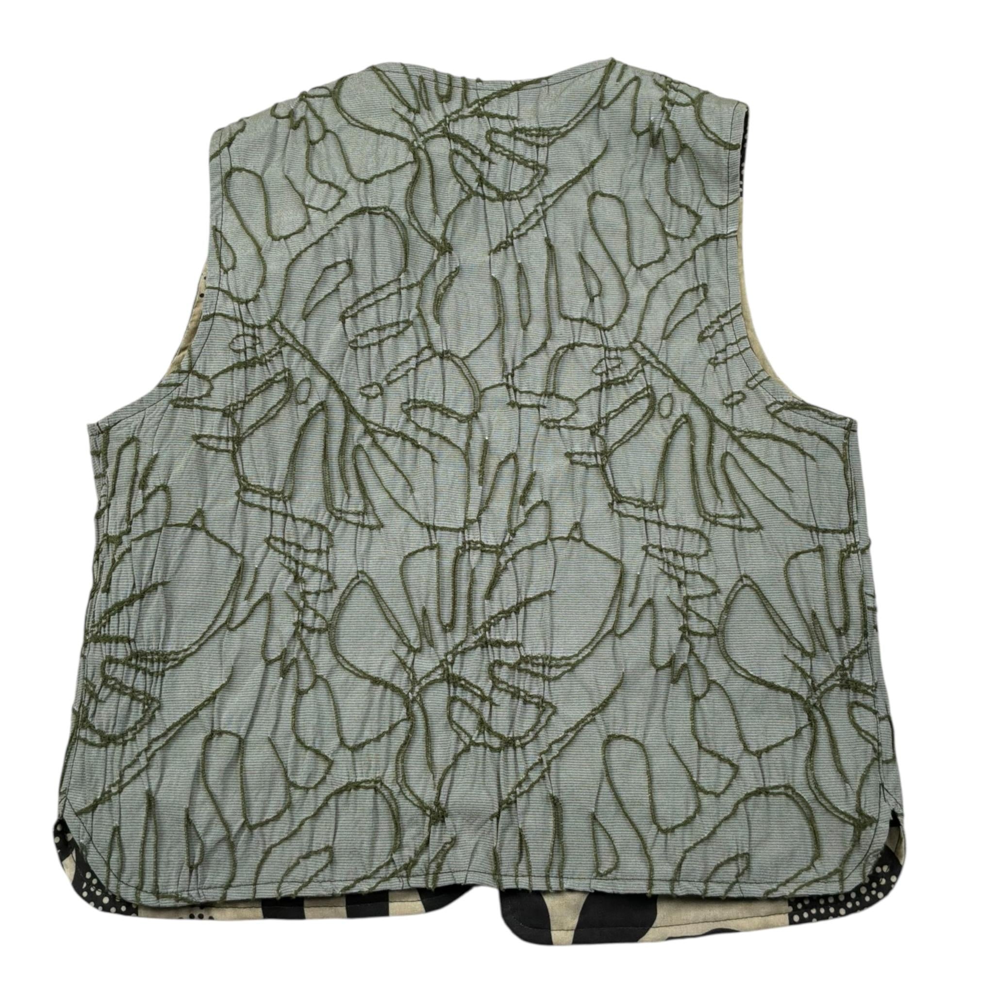 Mood_One Gilet Reversibile Stampa Fantasia per Bambino BGILETR VERDE MOOD_ONE 