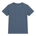 Guess T-Shirt Girocollo Tinta Unita con Stampa per Neonato N5RI19K8HM4N AZZURRO GUESS 