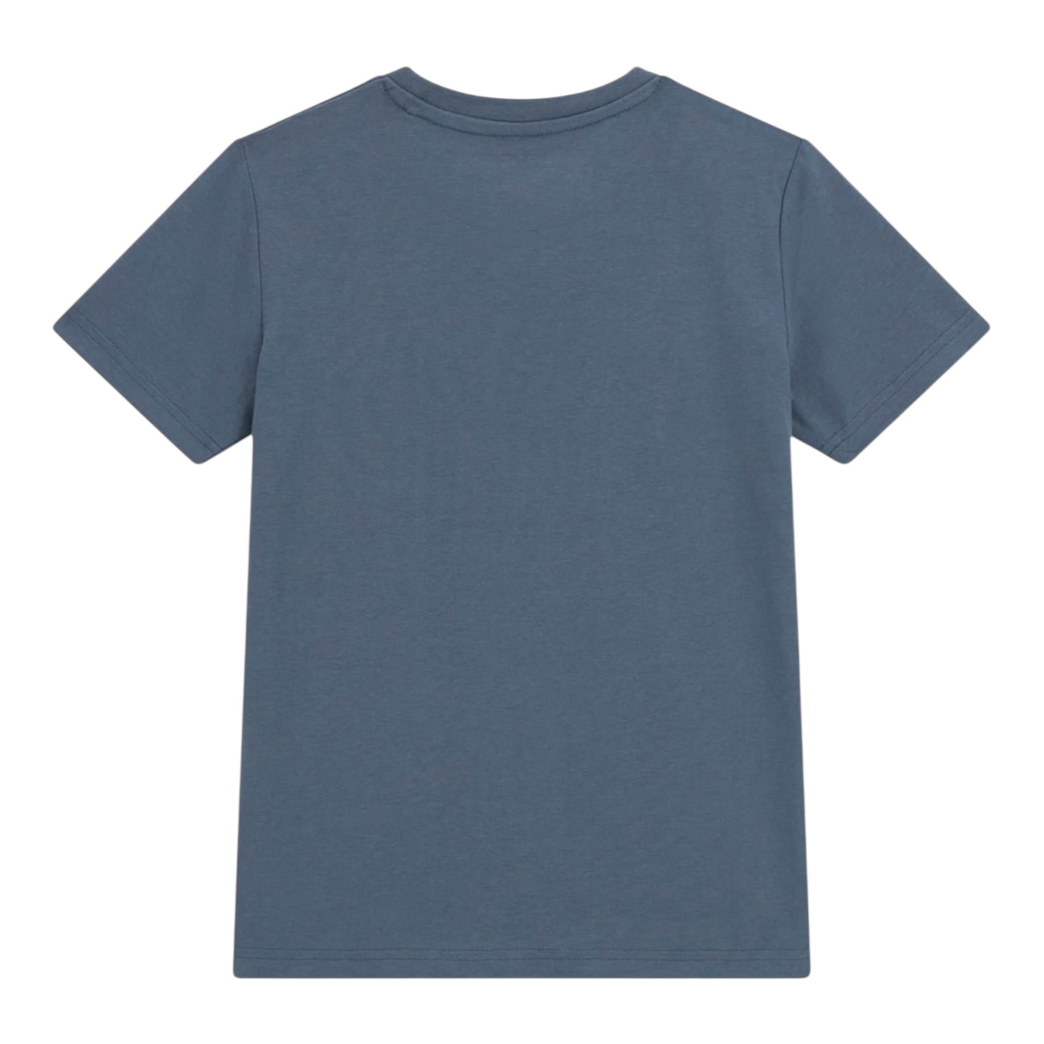 Guess T-Shirt Girocollo Tinta Unita con Stampa per Neonato N5RI19K8HM4N AZZURRO GUESS 