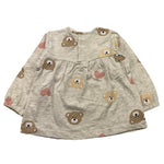 LOSAN shirt girocollo tinta unita con stampe Grigio per Neonata 51033197694011 GRIGIO LOSAN 