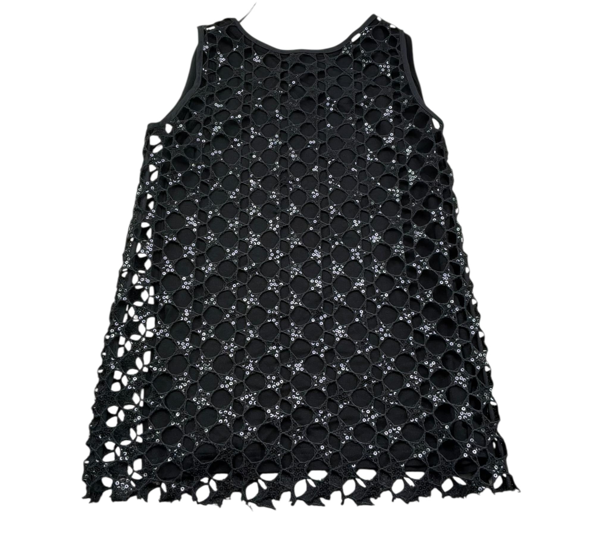 John Richmond Top Giromanica Tinta Unita Taforato per Bambina RGP26102 NERO JOHN RICHMOND 