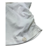 Le Bebe T-Shirt con Colletto Tinta Unita con Maniche Ricamate per Neonata LBG6323 BIANCO LE BEBE 