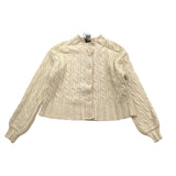 DIXIE cardigan tinta unita con bottoni e trecce Panna per Bambina NB13230G67 PANNA DIXIE 