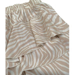 Y-Clu Short Tinta Unita con Fantasia Zebrata per Bambina Y21002 BEIGE Y-CLU 