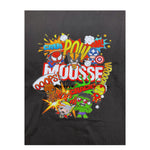 MOUSSE shirt girocollo tinta unita con stampa marvel Nero per Bambino HKTL371B NERO MOUSSE 