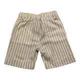 Please Bermuda Fantasia A Righe Beige Per Neonato