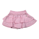 Monnalisa Gonna Tinta Unita con Balze per Bambina 17E701X ROSA MONNALISA 