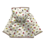 YATSI BABY completo 3pz pantalone-shirt-giubbino tinta unita con cappuccio bottoni e stampa Panna per Neonato 24431550 PANNA YATSI BABY 