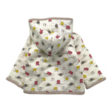 YATSI BABY completo 3pz pantalone-shirt-giubbino tinta unita con cappuccio bottoni e stampa Panna per Neonato 24431550 PANNA YATSI BABY 