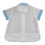 Bear Completo 2 Pezzi Camicia-Salopette Bicolore per Neonato 03 BIANCO BEAR 