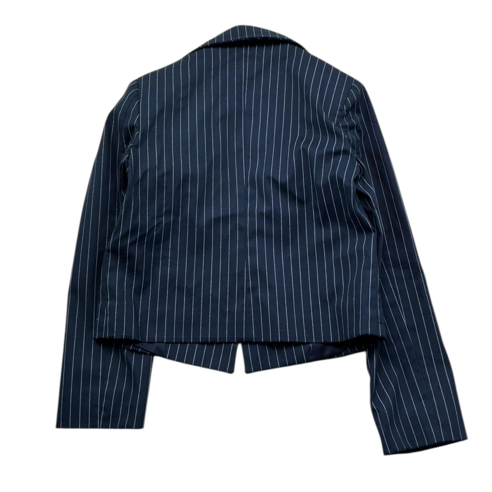 Trussardi Giacca Tinta Unita con Fantasia A Righe per Bambina TGP26087GC BLU TRUSSARDI 