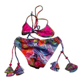 4Giveness 2-teiliger Badeanzug Triangel-Höschen Multicolor Fantasy Print für Mädchen