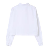 Aspesi Camicia Tinta Unita per Bambina S25035CLC0068 BIANCO ASPESI 