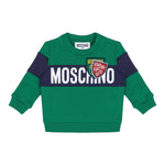 DOU DOU felpa chiusa con cappuccio e maniche in contrasto Verde per Neonato MUF05GXX VERDE DOU DOU 