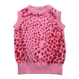 Just Cavalli Gilet Girocollo Stampa Fantasia Baci per Bambina JGP26029GL ROSA JUST CAVALLI 