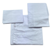 Le Bebe' Lenzuola Set 3 Pezzi Tinta Unita con Stampa per Neonato LBB5291 BIANCO LE BEBE' 