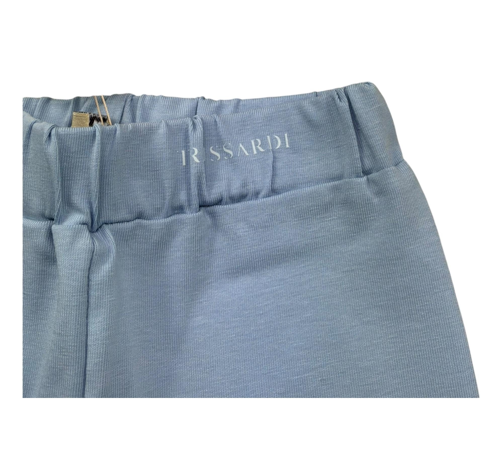 Trussardi Leggins Tinta Unita con Logo per Neonata TIP26122LE AZZURRO TRUSSARDI 