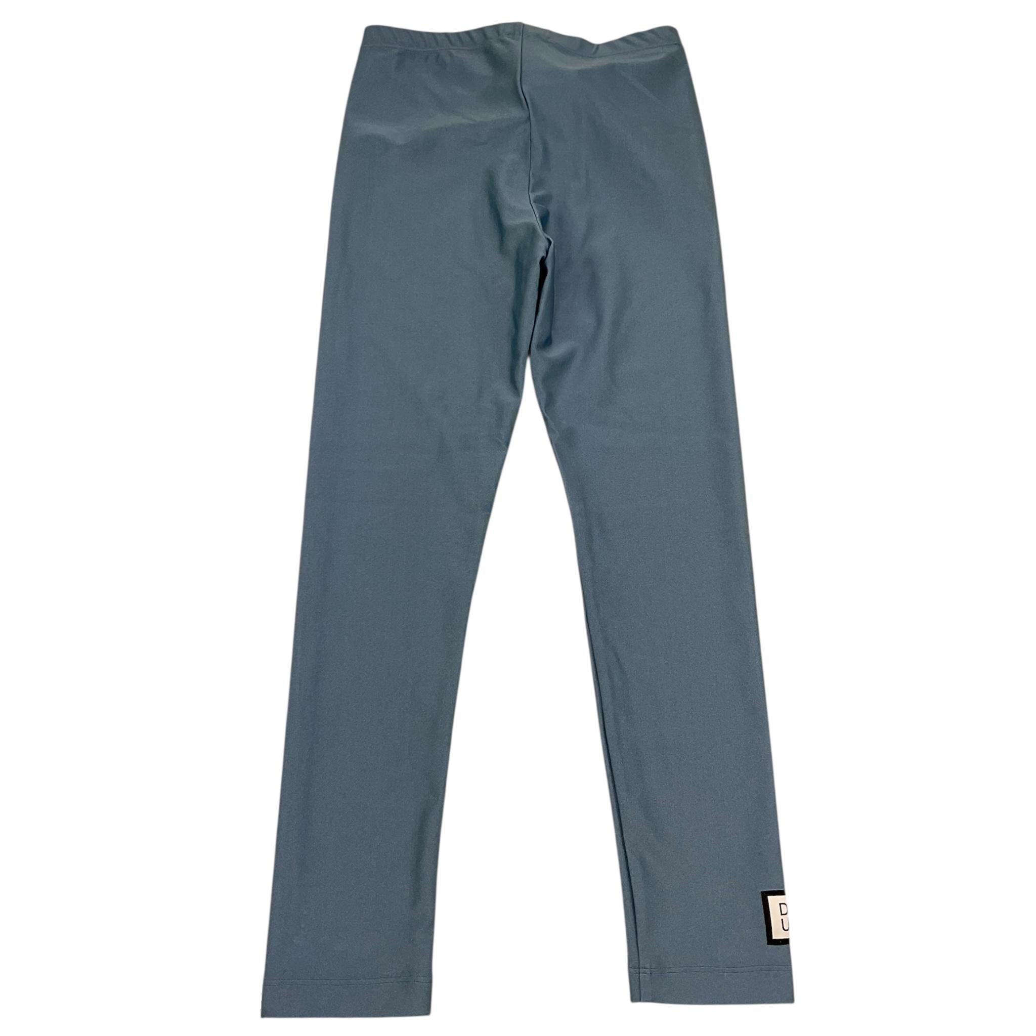 Dou Dou Leggins Tinta Unita con Logo per Bambina DW6A20 CELESTE DOU DOU 