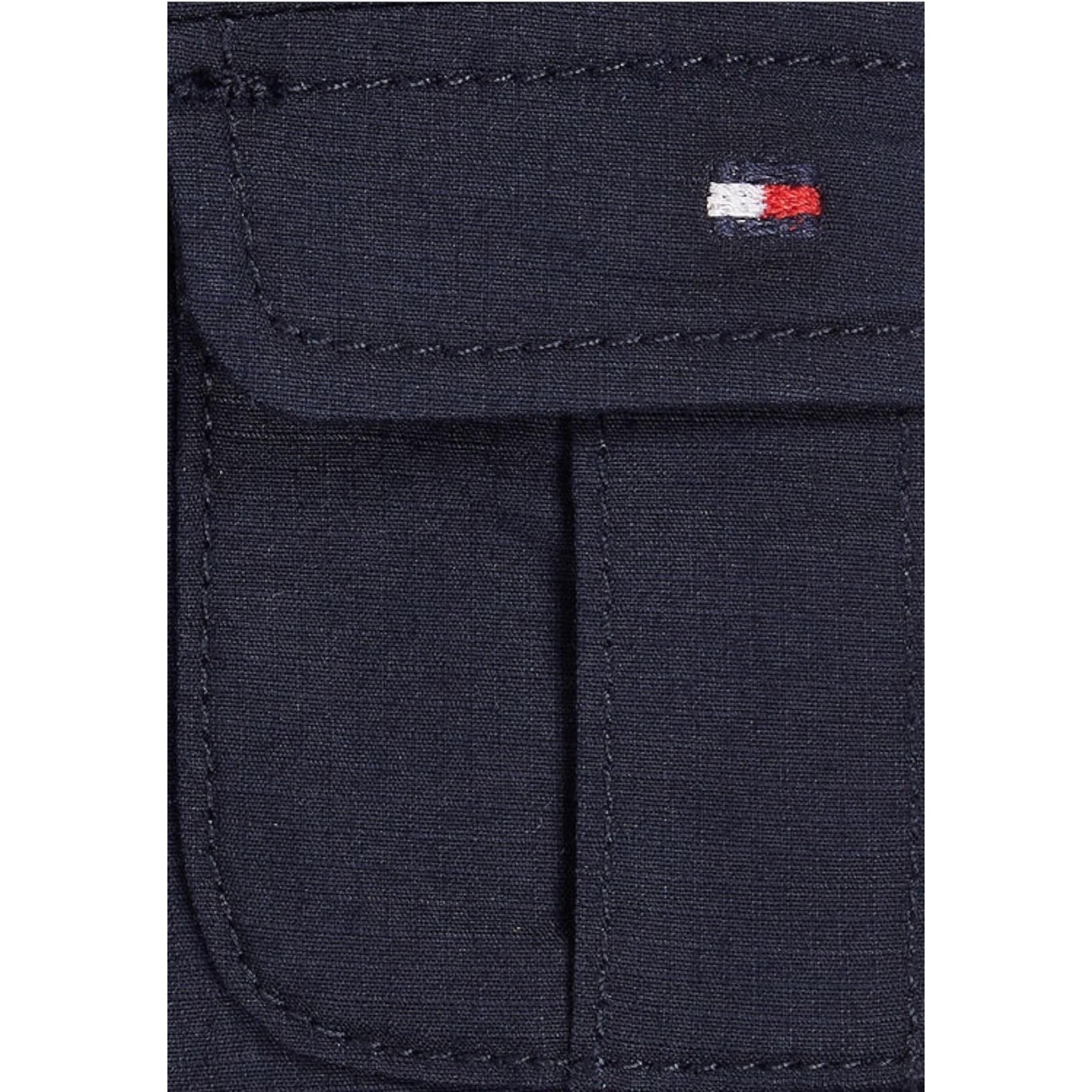 Tommy Hilfiger Pantalone Tinta Unita Modello Cargo per Neonato KN0KN01840 BLU TOMMY HILFIGER 
