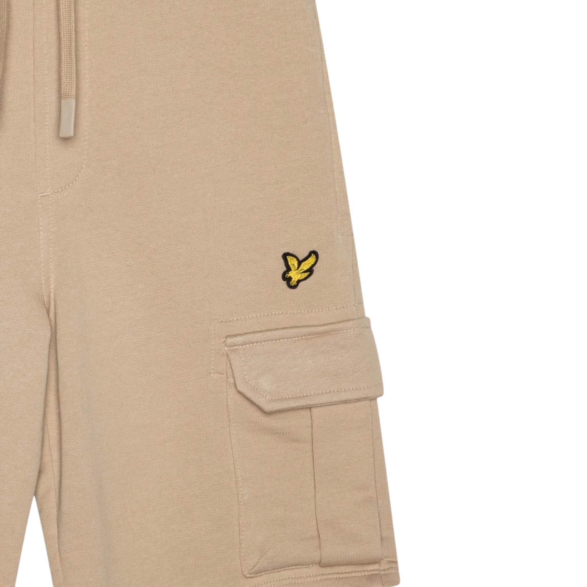 Lyle&Scott Bermuda Tinta Unita con Stampa per Bambino 48742 BEIGE LYLE&SCOTT 